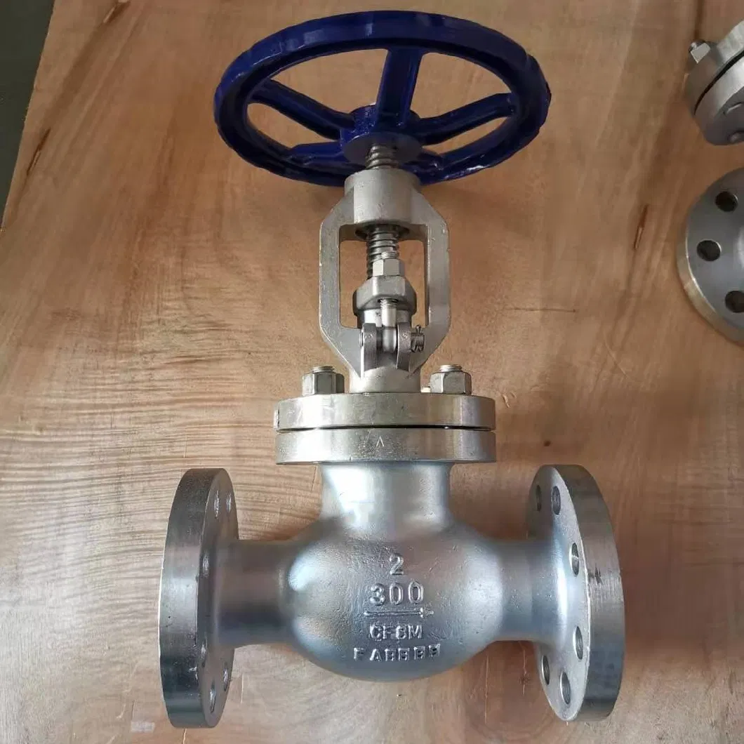 Cast Steel Globe Valve API DN 50 to DN 600 Manual Cast Iron Flanged Straight Globe Valve